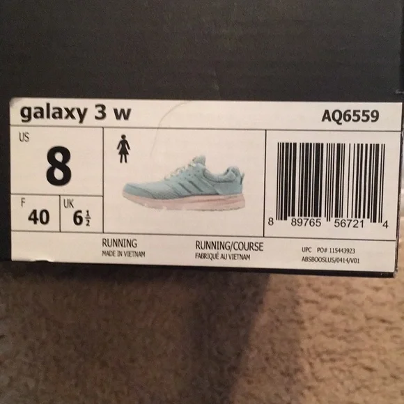 Adidas galaxy 3w running shoes - size 8